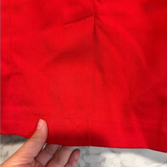 NEW H&M Red Belted Women's Pencil Skirt Size 8 - Picture 7 of 9